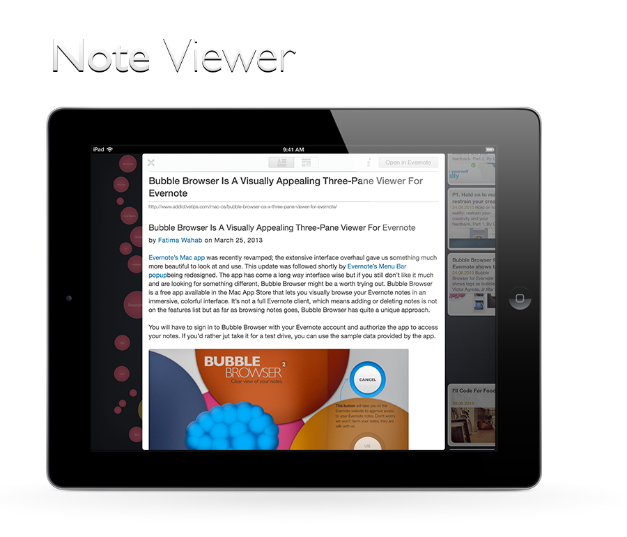 Bubble Browser for iPad